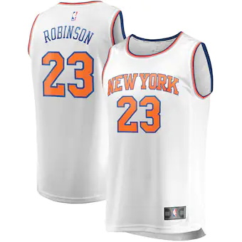 youth fanatics branded mitchell robinson white new york kni-414